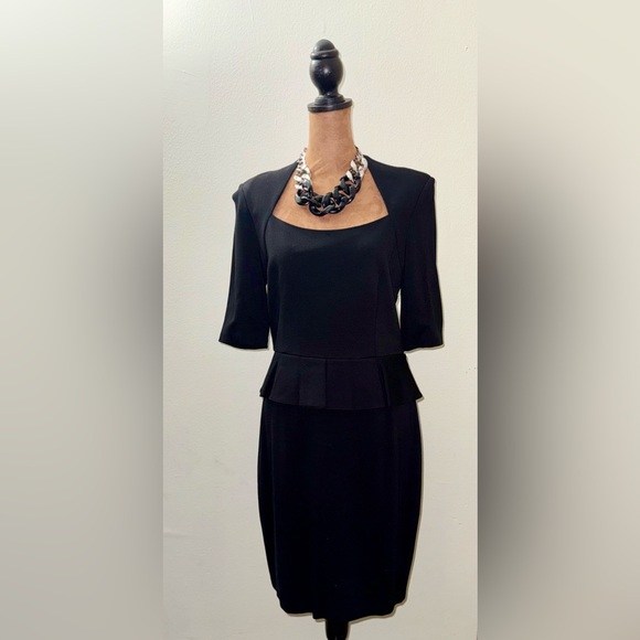 Cynthia Steffe Dresses & Skirts - Cynthia Steffe Black peplum dress size 8